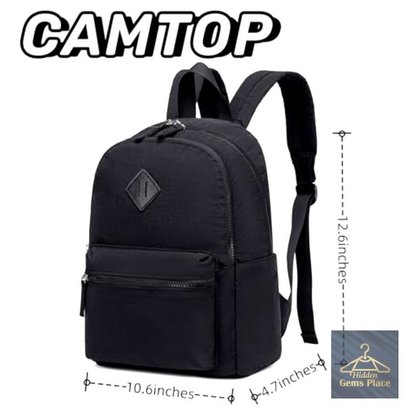 Mini Backpack Daypack Lightweight Polyester 7 Pockets Travel Hiking